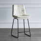 Nordic Indoor Simple Barstool Low Back Iron Tall Stool with Leather Seat White 1 Piece Counter Stool (24"H) Clearhalo 'Bar Furniture' 'Bar Stools' 'bar_stools' 'furn' 'furn_bar_stools' 'furniture_bar_stools' 'Kitchen & Dining Furniture' 'kitchen&dining_furn' 'kitchen' 'kitchen_furn' Furniture' 4504211