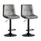 Nordic Indoor Simple Barstool Low Back Iron Tall Stool with Leather Seat Grey 2 Piece Set Bar Stool(31"H) Clearhalo 'Bar Furniture' 'Bar Stools' 'bar_stools' 'furn' 'furn_bar_stools' 'furniture_bar_stools' 'Kitchen & Dining Furniture' 'kitchen&dining_furn' 'kitchen' 'kitchen_furn' Furniture' 4504247