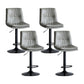 Nordic Indoor Simple Barstool Low Back Iron Tall Stool with Leather Seat Grey 4 Piece Set Bar Stool(31"H) Clearhalo 'Bar Furniture' 'Bar Stools' 'bar_stools' 'furn' 'furn_bar_stools' 'furniture_bar_stools' 'Kitchen & Dining Furniture' 'kitchen&dining_furn' 'kitchen' 'kitchen_furn' Furniture' 4504248