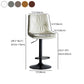 Nordic Indoor Simple Barstool Low Back Iron Tall Stool with Leather Seat Clearhalo 'Bar Furniture' 'Bar Stools' 'bar_stools' 'furn' 'furn_bar_stools' 'furniture_bar_stools' 'Kitchen & Dining Furniture' 'kitchen&dining_furn' 'kitchen' 'kitchen_furn' Furniture' 4504260