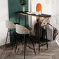 Glam Marble Counter Table with Specialty Table Top Trestle Table - 42" H Clearhalo 'Bar Furniture' 'Bar Tables' 'bar_tables' 'furn' 'furn_bar_tables' 'Furniture' 'furniture_bar_tables' 'Kitchen & Dining Furniture' 4504309