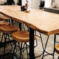 Brown Modern Style Bar Table Solid Wood and Iron Kitchen Bar Table Clearhalo 'Bar Furniture' 'Bar Tables' 'bar_tables' 'furn' 'furn_bar_tables' 'Furniture' 'furniture_bar_tables' 'Kitchen & Dining Furniture' 4504336