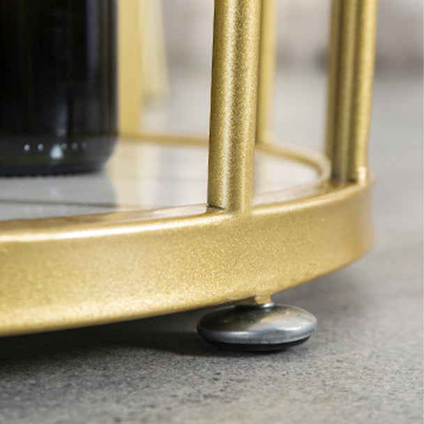 Gold Glam Style Table in Faux Marble Bar Table with Metal Base for Kitchen Clearhalo 'Bar Furniture' 'Bar Tables' 'bar_tables' 'furn' 'furn_bar_tables' 'Furniture' 'furniture_bar_tables' 'Kitchen & Dining Furniture' 4504372