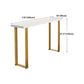 Glam Wood Counter Table with Rectangle Table Top Sled Table - 41.3" H Clearhalo 'Bar Furniture' 'Bar Tables' 'bar_tables' 'furn' 'furn_bar_tables' 'Furniture' 'furniture_bar_tables' 'Kitchen & Dining Furniture' 4504464