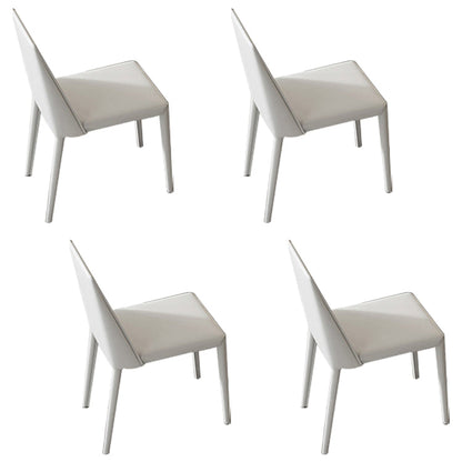 Contemporary 1/4/6/7/8 Pieces Dining Set Sintered Stone Dining Room Set 4 White Chairs Clearhalo 'Dining Room Sets' 'Dining Tables & Seating' 'dining_room_set' 'furn' 'furn_dining_room_set' 'Furniture' 'furniture_dining_room_set' 'Kitchen & Dining Furniture' 'kitchen&dining_furn' 'kitchen' 4504493