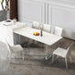 Contemporary 1/4/6/7/8 Pieces Dining Set Sintered Stone Dining Room Set Clearhalo 'Dining Room Sets' 'Dining Tables & Seating' 'dining_room_set' 'furn' 'furn_dining_room_set' 'Furniture' 'furniture_dining_room_set' 'Kitchen & Dining Furniture' 'kitchen&dining_furn' 'kitchen' 4504499