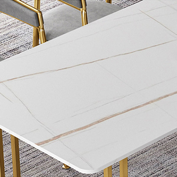 Sintered Stone Dining Table Traditional Luxury Sled Base Dining Table Clearhalo ' dining_table' 'Dining Tables & Seating' 'Dining Tables' 'furn' 'furn_dining_table' 'Furniture' 'furniture_dining_table' 'Kitchen & Dining Furniture' 'kitchen&dining_furn' 'kitchen' 'kitchen_dining_table' 4510646