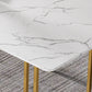 Sintered Stone Dining Table Traditional Luxury Sled Base Dining Table Clearhalo ' dining_table' 'Dining Tables & Seating' 'Dining Tables' 'furn' 'furn_dining_table' 'Furniture' 'furniture_dining_table' 'Kitchen & Dining Furniture' 'kitchen&dining_furn' 'kitchen' 'kitchen_dining_table' 4510647