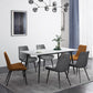 Rectangle Shape Industrial Style Dining Table Sintered Stone Fixed Table for Restaurant White 70.9"L x 35.4"W x 29.5"H Without Chairs Clearhalo ' dining_table' 'Dining Tables & Seating' 'Dining Tables' 'furn' 'furn_dining_table' 'Furniture' 'furniture_dining_table' 'Kitchen & Dining Furniture' 'kitchen&dining_furn' 'kitchen' 'kitchen_dining_table' 4510658