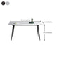 Rectangle Shape Industrial Style Dining Table Sintered Stone Fixed Table for Restaurant Clearhalo ' dining_table' 'Dining Tables & Seating' 'Dining Tables' 'furn' 'furn_dining_table' 'Furniture' 'furniture_dining_table' 'Kitchen & Dining Furniture' 'kitchen&dining_furn' 'kitchen' 'kitchen_dining_table' 4510666