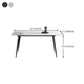 Rectangle Shape Industrial Style Dining Table Sintered Stone Fixed Table for Restaurant Clearhalo ' dining_table' 'Dining Tables & Seating' 'Dining Tables' 'furn' 'furn_dining_table' 'Furniture' 'furniture_dining_table' 'Kitchen & Dining Furniture' 'kitchen&dining_furn' 'kitchen' 'kitchen_dining_table' 4510669