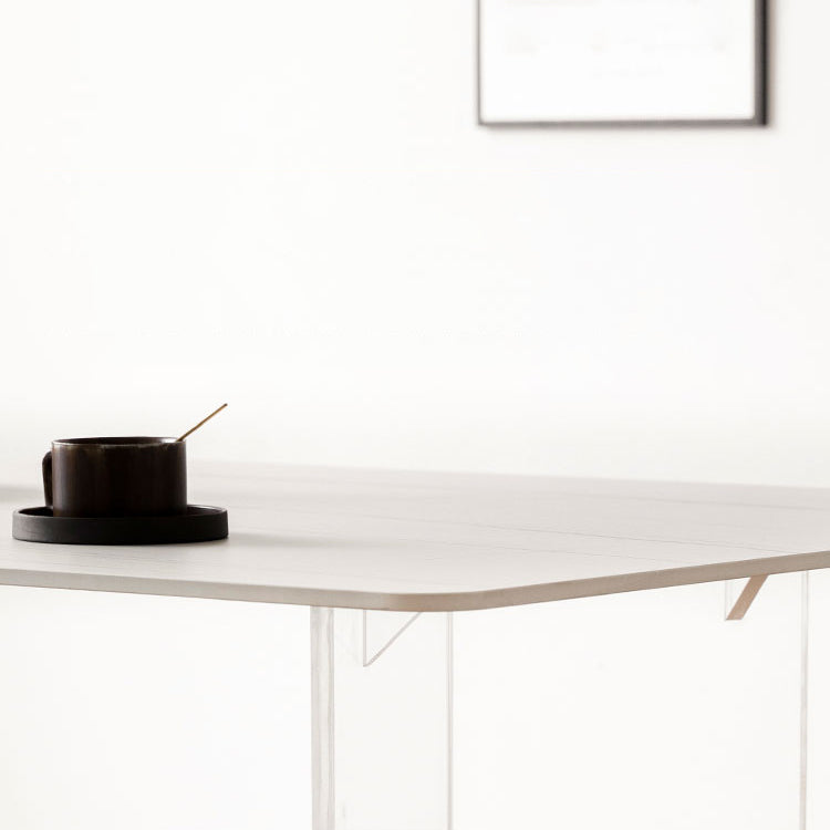 Sintered Stone Dining Table Modern Rectangle Dining Table with Acrylic Base Clearhalo ' dining_table' 'Dining Tables & Seating' 'Dining Tables' 'furn' 'furn_dining_table' 'Furniture' 'furniture_dining_table' 'Kitchen & Dining Furniture' 'kitchen&dining_furn' 'kitchen' 'kitchen_dining_table' 4510707