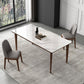 Stone Top Dining Table Kitchen Rectangle Dining Table with 4 Wood Legs Clearhalo ' dining_table' 'Dining Tables & Seating' 'Dining Tables' 'furn' 'furn_dining_table' 'Furniture' 'furniture_dining_table' 'Kitchen & Dining Furniture' 'kitchen&dining_furn' 'kitchen' 'kitchen_dining_table' 4510720