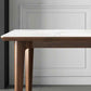 Stone Top Dining Table Kitchen Rectangle Dining Table with 4 Wood Legs Clearhalo ' dining_table' 'Dining Tables & Seating' 'Dining Tables' 'furn' 'furn_dining_table' 'Furniture' 'furniture_dining_table' 'Kitchen & Dining Furniture' 'kitchen&dining_furn' 'kitchen' 'kitchen_dining_table' 4510724