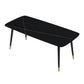 Sintered Stone Dining Table Modern 4 Legs Dining Table for Home Use Black Gold Without Chairs Clearhalo ' dining_table' 'Dining Tables & Seating' 'Dining Tables' 'furn' 'furn_dining_table' 'Furniture' 'furniture_dining_table' 'Kitchen & Dining Furniture' 'kitchen&dining_furn' 'kitchen' 'kitchen_dining_table' 4510736