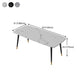 Sintered Stone Dining Table Modern 4 Legs Dining Table for Home Use Clearhalo ' dining_table' 'Dining Tables & Seating' 'Dining Tables' 'furn' 'furn_dining_table' 'Furniture' 'furniture_dining_table' 'Kitchen & Dining Furniture' 'kitchen&dining_furn' 'kitchen' 'kitchen_dining_table' 4510742