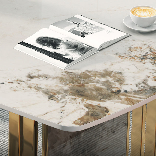 Luxury Sintered Stone Top Table Rectangle Dining Table with Double Pedestal Base Clearhalo ' dining_table' 'Dining Tables & Seating' 'Dining Tables' 'furn' 'furn_dining_table' 'Furniture' 'furniture_dining_table' 'Kitchen & Dining Furniture' 'kitchen&dining_furn' 'kitchen' 'kitchen_dining_table' 4510779