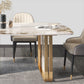 Luxury Sintered Stone Top Table Rectangle Dining Table with Double Pedestal Base Clearhalo ' dining_table' 'Dining Tables & Seating' 'Dining Tables' 'furn' 'furn_dining_table' 'Furniture' 'furniture_dining_table' 'Kitchen & Dining Furniture' 'kitchen&dining_furn' 'kitchen' 'kitchen_dining_table' 4510781
