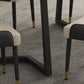 Sintered Stone Dining Table Modern Double Pedestal Dining Table Clearhalo ' dining_table' 'Dining Tables & Seating' 'Dining Tables' 'furn' 'furn_dining_table' 'Furniture' 'furniture_dining_table' 'Kitchen & Dining Furniture' 'kitchen&dining_furn' 'kitchen' 'kitchen_dining_table' 4510795