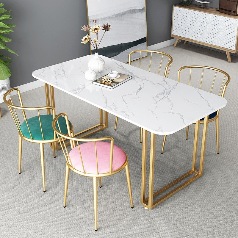 Traditional Luxury Rectangle Furniture Double Pedestal Dining Site Table Gray-White Without Chairs Clearhalo ' dining_table' 'Dining Tables & Seating' 'Dining Tables' 'furn' 'furn_dining_table' 'Furniture' 'furniture_dining_table' 'Kitchen & Dining Furniture' 'kitchen&dining_furn' 'kitchen' 'kitchen_dining_table' 4510804