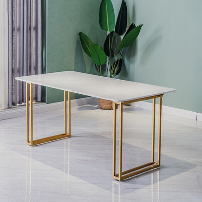 Traditional Luxury Rectangle Furniture Double Pedestal Dining Site Table Black White Without Chairs Clearhalo ' dining_table' 'Dining Tables & Seating' 'Dining Tables' 'furn' 'furn_dining_table' 'Furniture' 'furniture_dining_table' 'Kitchen & Dining Furniture' 'kitchen&dining_furn' 'kitchen' 'kitchen_dining_table' 4510807