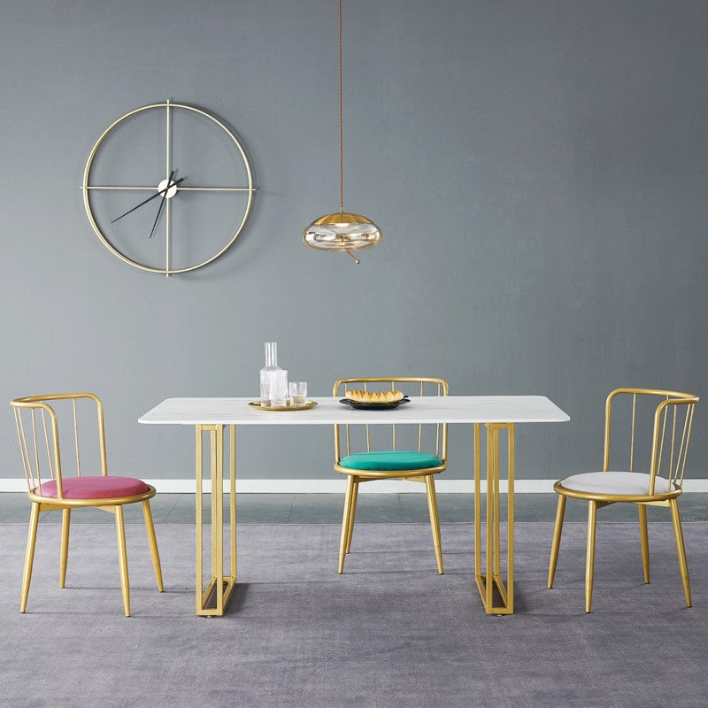 Traditional Luxury Rectangle Furniture Double Pedestal Dining Site Table Clearhalo ' dining_table' 'Dining Tables & Seating' 'Dining Tables' 'furn' 'furn_dining_table' 'Furniture' 'furniture_dining_table' 'Kitchen & Dining Furniture' 'kitchen&dining_furn' 'kitchen' 'kitchen_dining_table' 4510814