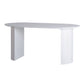 Oval Shape Simplicity Dining Table Fixed Table with Pinewood Solid Wood White Without Chairs Clearhalo ' dining_table' 'Dining Tables & Seating' 'Dining Tables' 'furn' 'furn_dining_table' 'Furniture' 'furniture_dining_table' 'Kitchen & Dining Furniture' 'kitchen&dining_furn' 'kitchen' 'kitchen_dining_table' 4510826