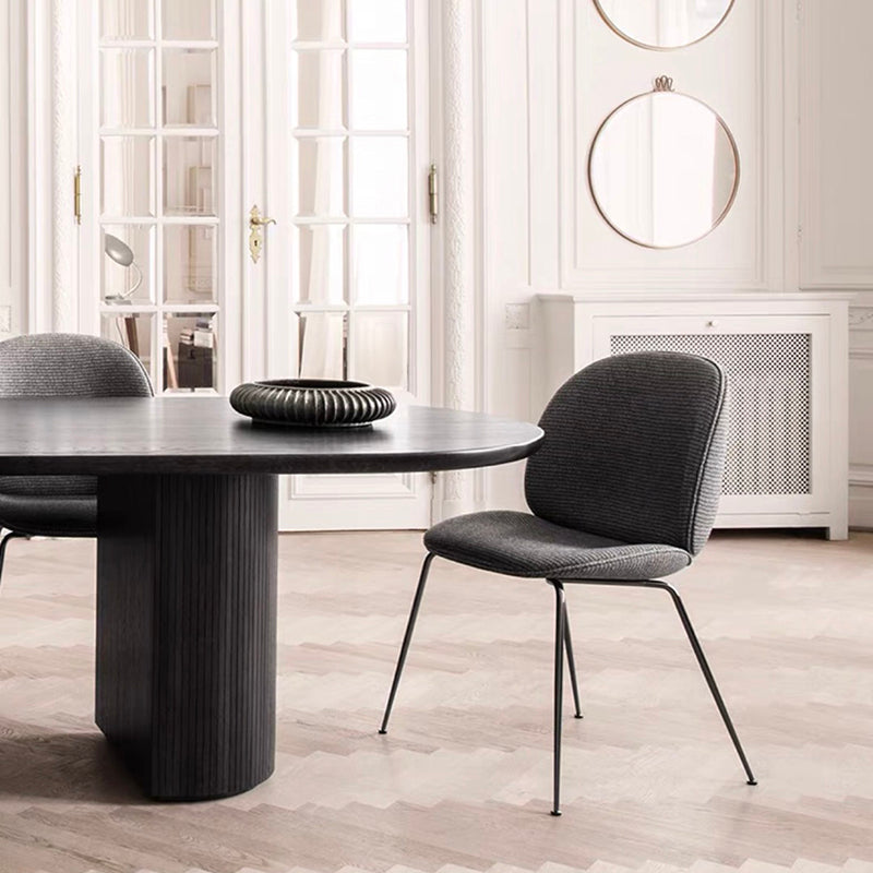 Oval Shape Simplicity Dining Table Fixed Table with Pinewood Solid Wood Clearhalo ' dining_table' 'Dining Tables & Seating' 'Dining Tables' 'furn' 'furn_dining_table' 'Furniture' 'furniture_dining_table' 'Kitchen & Dining Furniture' 'kitchen&dining_furn' 'kitchen' 'kitchen_dining_table' 4510827