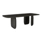 Rectangle Shape Dining Table Solid Wood Table Modern with 3 Legs for Dining Room Black Without Chairs Clearhalo ' dining_table' 'Dining Tables & Seating' 'Dining Tables' 'furn' 'furn_dining_table' 'Furniture' 'furniture_dining_table' 'Kitchen & Dining Furniture' 'kitchen&dining_furn' 'kitchen' 'kitchen_dining_table' 4510854
