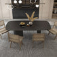 Rectangle Shape Dining Table Solid Wood Table Modern with 3 Legs for Dining Room Clearhalo ' dining_table' 'Dining Tables & Seating' 'Dining Tables' 'furn' 'furn_dining_table' 'Furniture' 'furniture_dining_table' 'Kitchen & Dining Furniture' 'kitchen&dining_furn' 'kitchen' 'kitchen_dining_table' 4510860