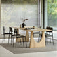 Rectangle Double Pedestal Modern Dining Table Solid Wood Fixed Table 110.2"L x 39.4"W x 29.5"H Without Chairs Clearhalo ' dining_table' 'Dining Tables & Seating' 'Dining Tables' 'furn' 'furn_dining_table' 'Furniture' 'furniture_dining_table' 'Kitchen & Dining Furniture' 'kitchen&dining_furn' 'kitchen' 'kitchen_dining_table' 4510872