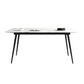 Industrial Rectangle Dining Table Stone 4 Legs Furniture for Dining Room White Without Chairs Clearhalo ' dining_table' 'Dining Tables & Seating' 'Dining Tables' 'furn' 'furn_dining_table' 'Furniture' 'furniture_dining_table' 'Kitchen & Dining Furniture' 'kitchen&dining_furn' 'kitchen' 'kitchen_dining_table' 4510921