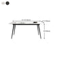 Industrial Rectangle Dining Table Stone 4 Legs Furniture for Dining Room Clearhalo ' dining_table' 'Dining Tables & Seating' 'Dining Tables' 'furn' 'furn_dining_table' 'Furniture' 'furniture_dining_table' 'Kitchen & Dining Furniture' 'kitchen&dining_furn' 'kitchen' 'kitchen_dining_table' 4510927