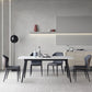Industrial Style Dining Site Table Rectangle Stone Furniture with 4 Legs Clearhalo ' dining_table' 'Dining Tables & Seating' 'Dining Tables' 'furn' 'furn_dining_table' 'Furniture' 'furniture_dining_table' 'Kitchen & Dining Furniture' 'kitchen&dining_furn' 'kitchen' 'kitchen_dining_table' 4510940