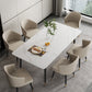 Sintered Stone Dining Table Traditional Luxury Table for Home Use White 55.1"L x 31.5"W x 29.5"H Without Chairs Clearhalo ' dining_table' 'Dining Tables & Seating' 'Dining Tables' 'furn' 'furn_dining_table' 'Furniture' 'furniture_dining_table' 'Kitchen & Dining Furniture' 'kitchen&dining_furn' 'kitchen' 'kitchen_dining_table' 4510945