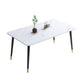 Sintered Stone Dining Table Traditional Luxury Table for Home Use White Without Chairs Clearhalo ' dining_table' 'Dining Tables & Seating' 'Dining Tables' 'furn' 'furn_dining_table' 'Furniture' 'furniture_dining_table' 'Kitchen & Dining Furniture' 'kitchen&dining_furn' 'kitchen' 'kitchen_dining_table' 4510949