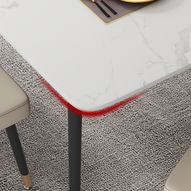 Sintered Stone Dining Table Traditional Luxury Table for Home Use Clearhalo ' dining_table' 'Dining Tables & Seating' 'Dining Tables' 'furn' 'furn_dining_table' 'Furniture' 'furniture_dining_table' 'Kitchen & Dining Furniture' 'kitchen&dining_furn' 'kitchen' 'kitchen_dining_table' 4510952