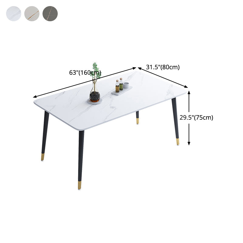 Sintered Stone Dining Table Traditional Luxury Table for Home Use Clearhalo ' dining_table' 'Dining Tables & Seating' 'Dining Tables' 'furn' 'furn_dining_table' 'Furniture' 'furniture_dining_table' 'Kitchen & Dining Furniture' 'kitchen&dining_furn' 'kitchen' 'kitchen_dining_table' 4510958
