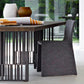 Industrial Pine Wood Table for Restaurant Rectangle Table with Black Double Pedestal Base Clearhalo ' dining_table' 'Dining Tables & Seating' 'Dining Tables' 'furn' 'furn_dining_table' 'Furniture' 'furniture_dining_table' 'Kitchen & Dining Furniture' 'kitchen&dining_furn' 'kitchen' 'kitchen_dining_table' 4510967