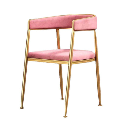 Scandinavian Design Cane Back Dining Chairs Fabric Dining Side Chair for Kitchen Pink 1 Piece Clearhalo ' kitchen&dining_furn' 'Dining Chairs' 'Dining Tables & Seating' 'dining_chair' 'furn' 'furn_dining_chair' 'Furniture' 'furniture_dining_chair' 'Kitchen & Dining Furniture' 'kitchen' 4510992