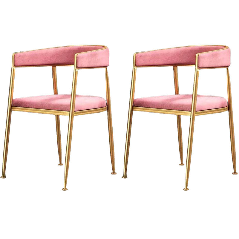 Scandinavian Design Cane Back Dining Chairs Fabric Dining Side Chair for Kitchen Pink 2 Piece Set Clearhalo ' kitchen&dining_furn' 'Dining Chairs' 'Dining Tables & Seating' 'dining_chair' 'furn' 'furn_dining_chair' 'Furniture' 'furniture_dining_chair' 'Kitchen & Dining Furniture' 'kitchen' 4510994