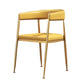 Scandinavian Design Cane Back Dining Chairs Fabric Dining Side Chair for Kitchen Yellow 1 Piece Clearhalo ' kitchen&dining_furn' 'Dining Chairs' 'Dining Tables & Seating' 'dining_chair' 'furn' 'furn_dining_chair' 'Furniture' 'furniture_dining_chair' 'Kitchen & Dining Furniture' 'kitchen' 4510998