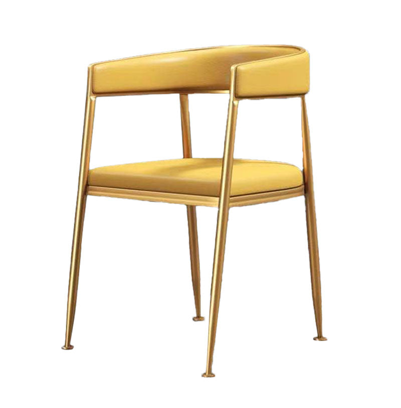 Scandinavian Design Cane Back Dining Chairs Fabric Dining Side Chair for Kitchen Yellow 1 Piece Clearhalo ' kitchen&dining_furn' 'Dining Chairs' 'Dining Tables & Seating' 'dining_chair' 'furn' 'furn_dining_chair' 'Furniture' 'furniture_dining_chair' 'Kitchen & Dining Furniture' 'kitchen' 4510998