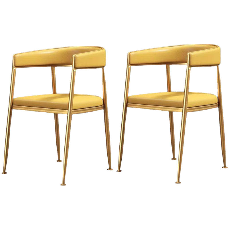 Scandinavian Design Cane Back Dining Chairs Fabric Dining Side Chair for Kitchen Yellow 2 Piece Set Clearhalo ' kitchen&dining_furn' 'Dining Chairs' 'Dining Tables & Seating' 'dining_chair' 'furn' 'furn_dining_chair' 'Furniture' 'furniture_dining_chair' 'Kitchen & Dining Furniture' 'kitchen' 4511000