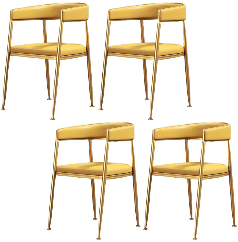 Scandinavian Design Cane Back Dining Chairs Fabric Dining Side Chair for Kitchen Yellow 4 Piece Set Clearhalo ' kitchen&dining_furn' 'Dining Chairs' 'Dining Tables & Seating' 'dining_chair' 'furn' 'furn_dining_chair' 'Furniture' 'furniture_dining_chair' 'Kitchen & Dining Furniture' 'kitchen' 4511002