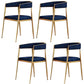 Scandinavian Design Cane Back Dining Chairs Fabric Dining Side Chair for Kitchen Blue 4 Piece Set Clearhalo ' kitchen&dining_furn' 'Dining Chairs' 'Dining Tables & Seating' 'dining_chair' 'furn' 'furn_dining_chair' 'Furniture' 'furniture_dining_chair' 'Kitchen & Dining Furniture' 'kitchen' 4511019