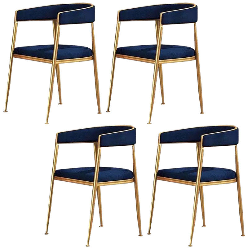 Scandinavian Design Cane Back Dining Chairs Fabric Dining Side Chair for Kitchen Blue 4 Piece Set Clearhalo ' kitchen&dining_furn' 'Dining Chairs' 'Dining Tables & Seating' 'dining_chair' 'furn' 'furn_dining_chair' 'Furniture' 'furniture_dining_chair' 'Kitchen & Dining Furniture' 'kitchen' 4511019