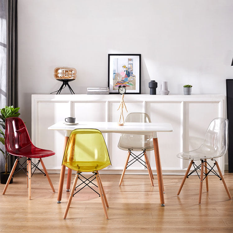 Wood Scandinavian Kitchen Dining Room Chair Solid Back Side Chair Clearhalo ' kitchen&dining_furn' 'Dining Chairs' 'Dining Tables & Seating' 'dining_chair' 'Furniture' 'furniture_dining_chair' 'Kitchen & Dining Furniture' 'kitchen' 4511024