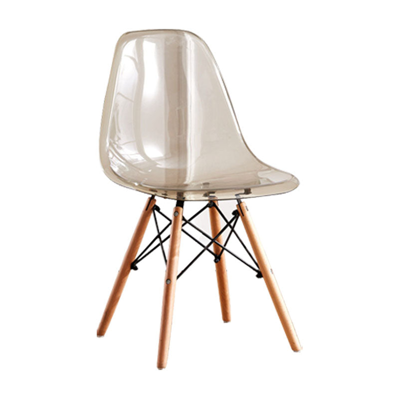 Wood Scandinavian Kitchen Dining Room Chair Solid Back Side Chair Clearhalo ' kitchen&dining_furn' 'Dining Chairs' 'Dining Tables & Seating' 'dining_chair' 'Furniture' 'furniture_dining_chair' 'Kitchen & Dining Furniture' 'kitchen' 4511030