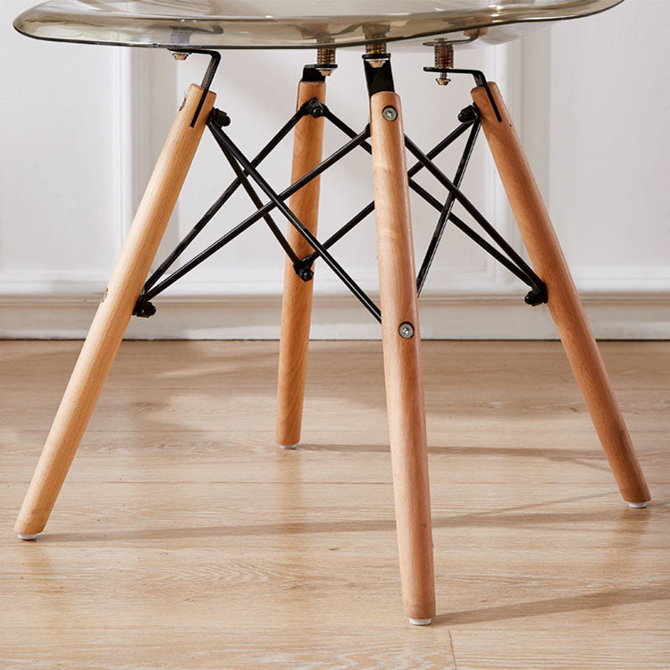 Wood Scandinavian Kitchen Dining Room Chair Solid Back Side Chair Clearhalo ' kitchen&dining_furn' 'Dining Chairs' 'Dining Tables & Seating' 'dining_chair' 'Furniture' 'furniture_dining_chair' 'Kitchen & Dining Furniture' 'kitchen' 4511034